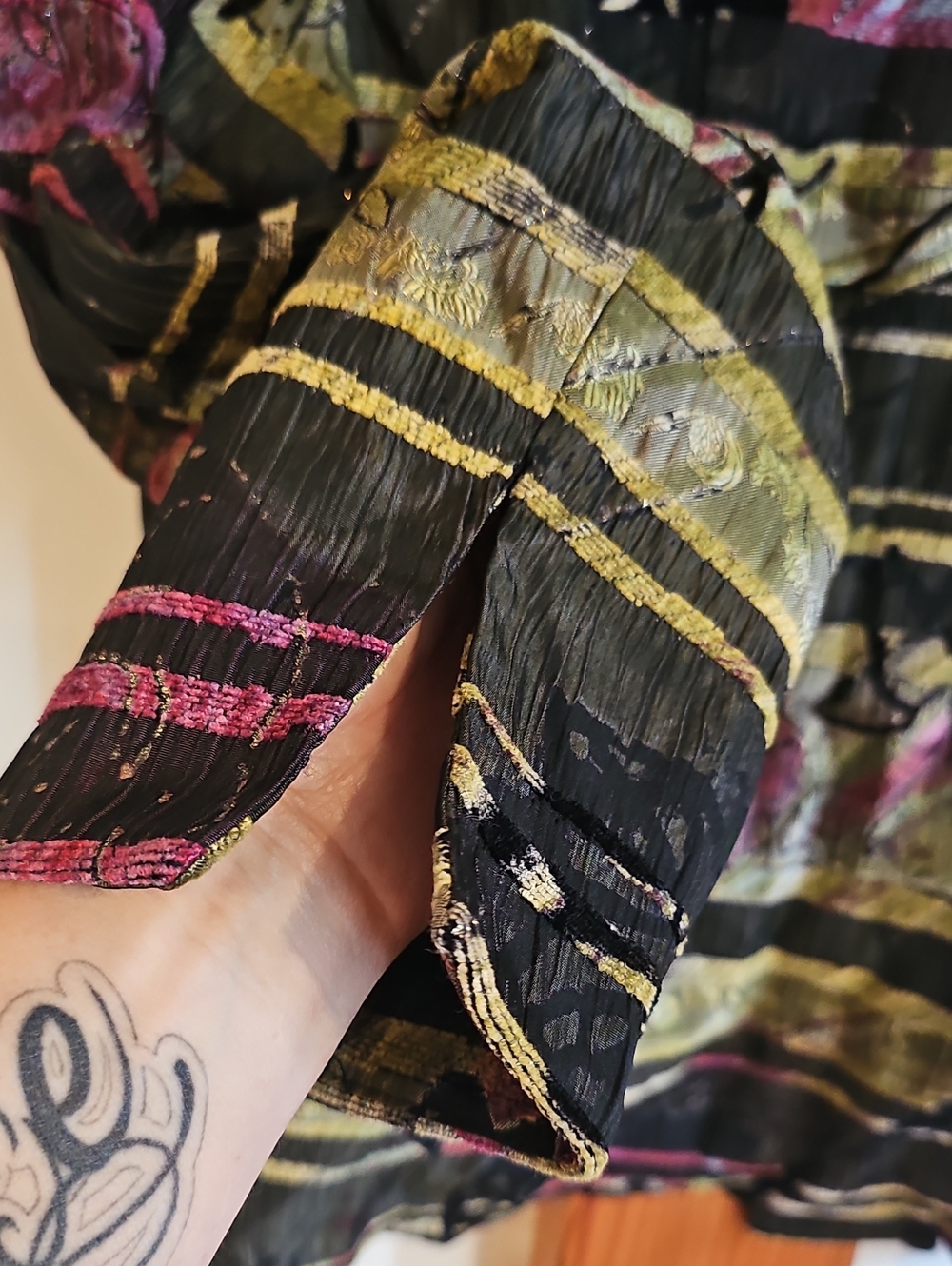 Vintage 90s Women's Floral Blazer - Picture 8 of 9